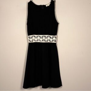 Monteau Elegant Black Mini Dress